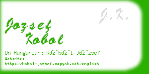 jozsef kobol business card